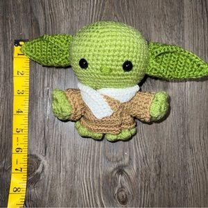 Handmade crochet Grogu, Crochet Grogu, Inspired by Star Wars, Amigurumi Toys